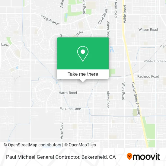 Paul Michael General Contractor map
