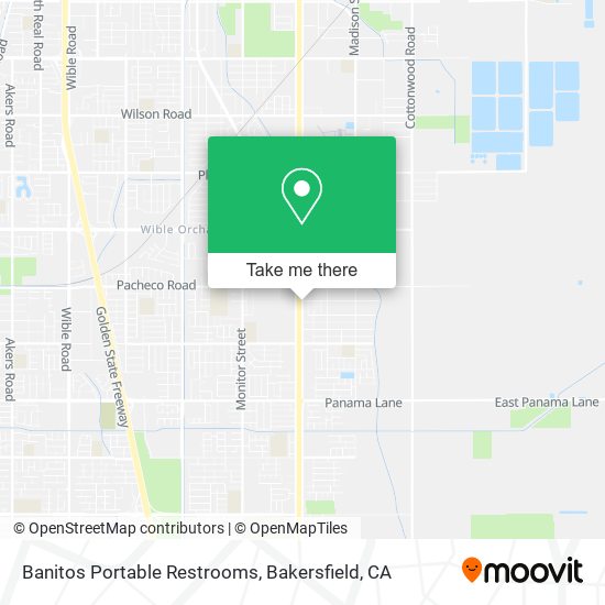Mapa de Banitos Portable Restrooms