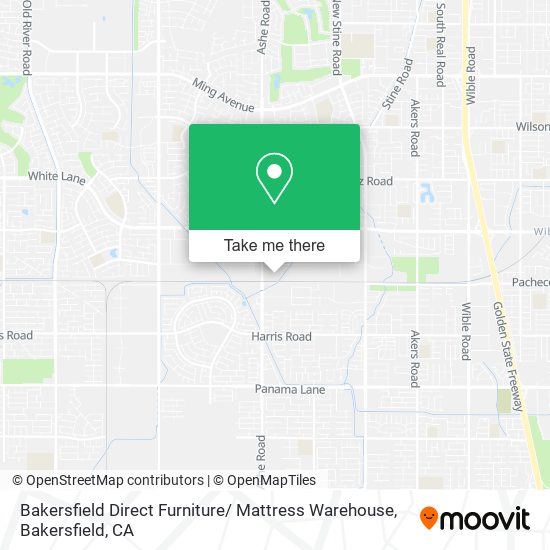 Mapa de Bakersfield Direct Furniture/ Mattress Warehouse