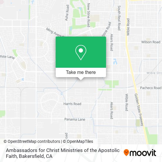 Ambassadors for Christ Ministries of the Apostolic Faith map