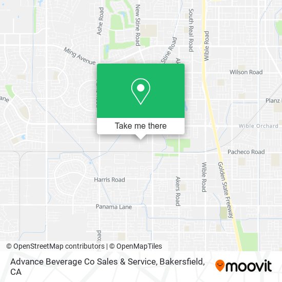 Advance Beverage Co Sales & Service map