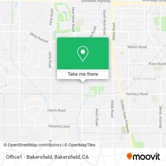 Mapa de Office1 - Bakersfield