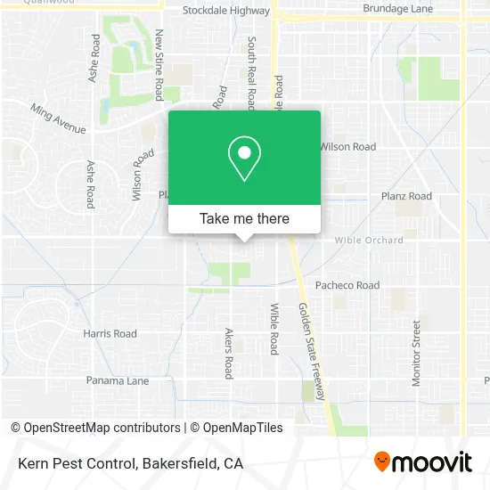 Kern Pest Control map
