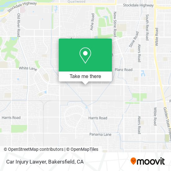 Car Injury Lawyer map