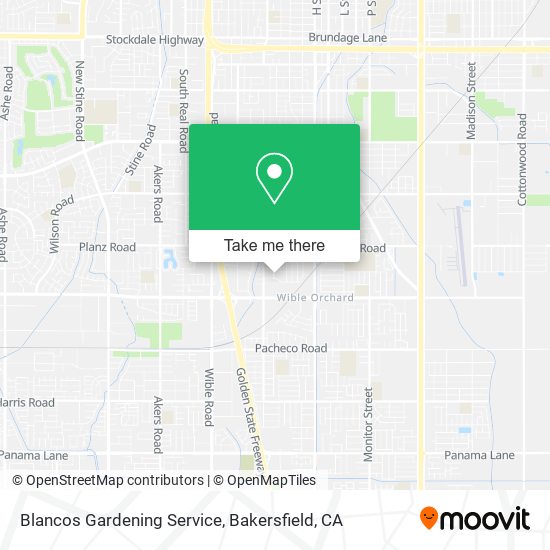 Blancos Gardening Service map