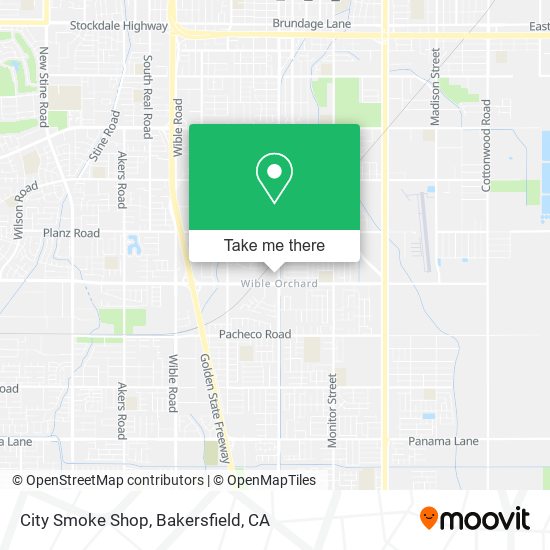 City Smoke Shop map