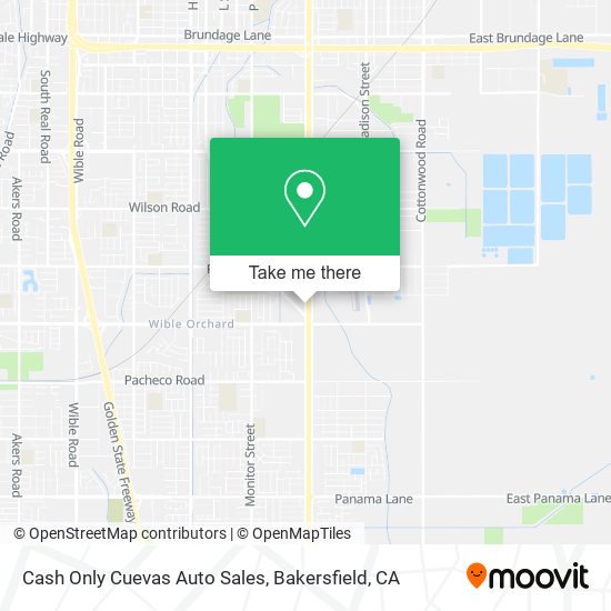 Cash Only Cuevas Auto Sales map