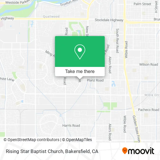 Rising Star Baptist Church map