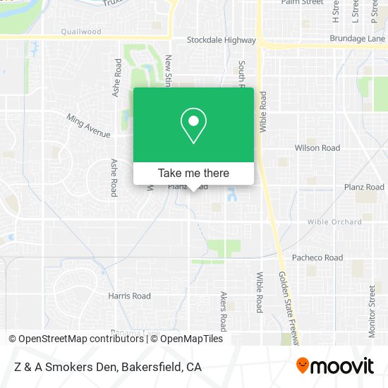 Z & A Smokers Den map