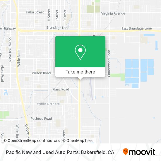 Pacific New and Used Auto Parts map