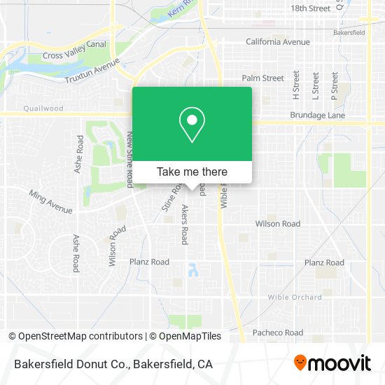 Bakersfield Donut Co. map