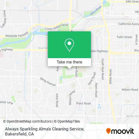Always Sparkling Alma's Cleaning Service map