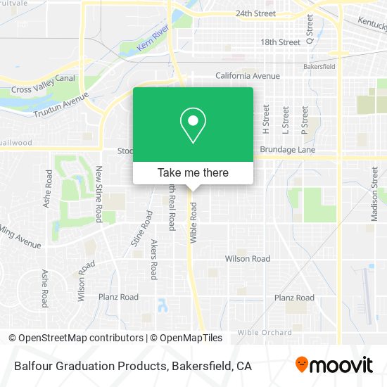 Balfour Graduation Products map