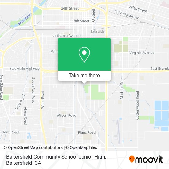 Mapa de Bakersfield Community School Junior High