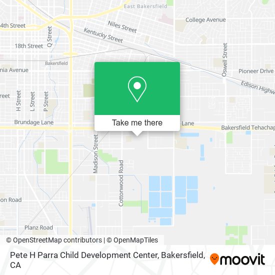 Pete H Parra Child Development Center map