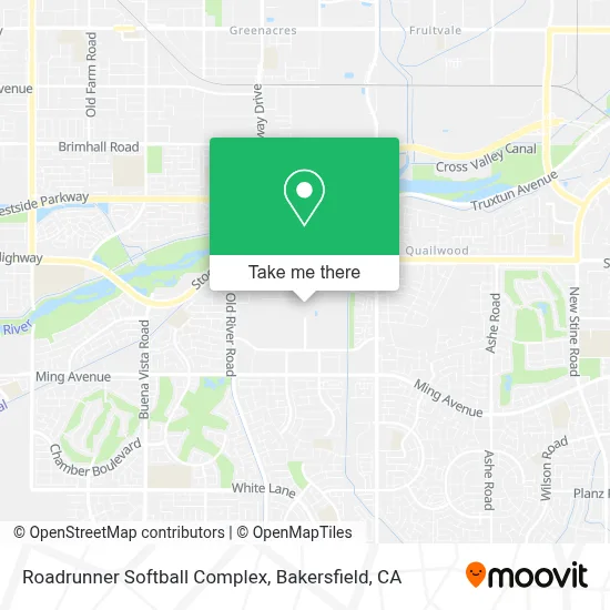 Roadrunner Softball Complex map