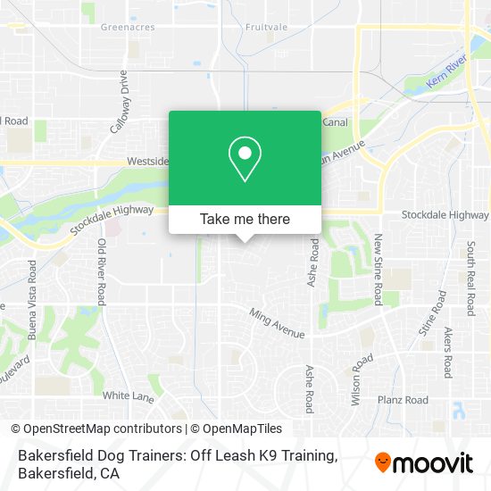 Bakersfield Dog Trainers: Off Leash K9 Training map