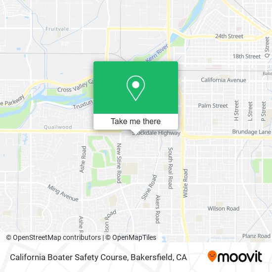 California Boater Safety Course map