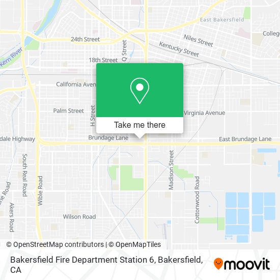 Bakersfield Fire Department Station 6 map