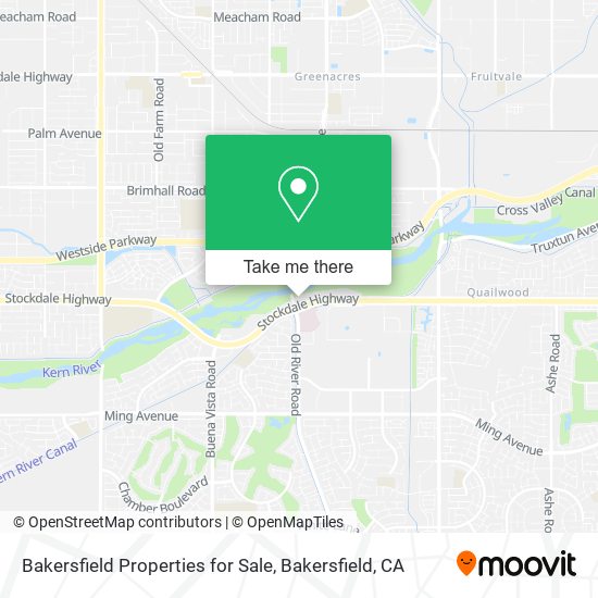 Mapa de Bakersfield Properties for Sale