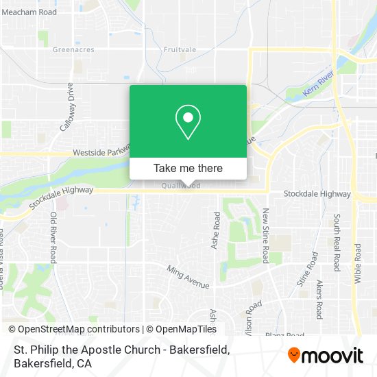 Mapa de St. Philip the Apostle Church - Bakersfield