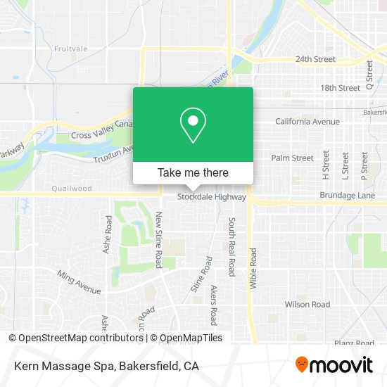 Kern Massage Spa map