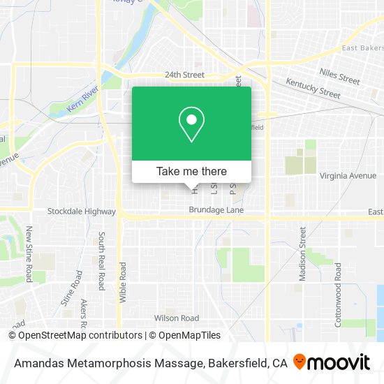 Mapa de Amandas Metamorphosis Massage