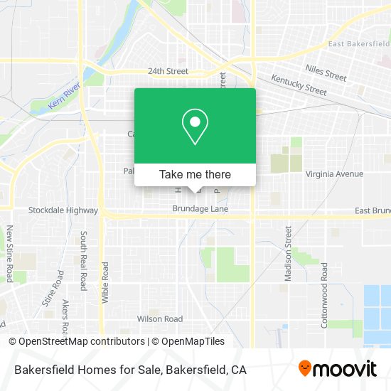 Bakersfield Homes for Sale map