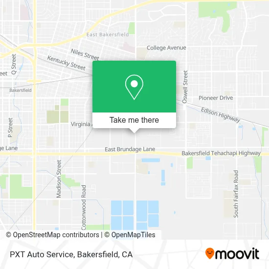 PXT Auto Service map