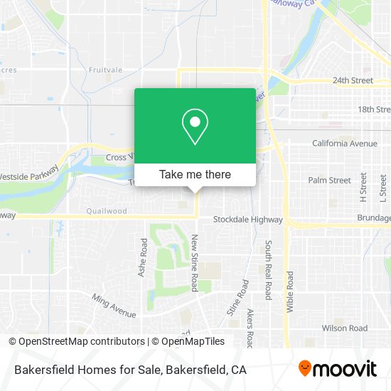 Bakersfield Homes for Sale map