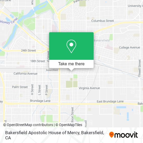 Mapa de Bakersfield Apostolic House of Mercy