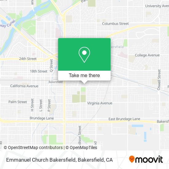 Mapa de Emmanuel Church Bakersfield