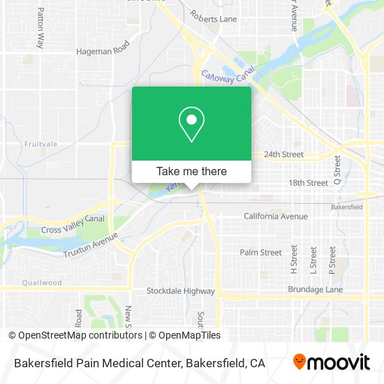 Bakersfield Pain Medical Center map