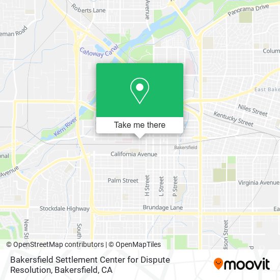 Bakersfield Settlement Center for Dispute Resolution map