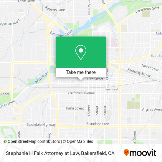 Stephanie H Falk Attorney at Law map