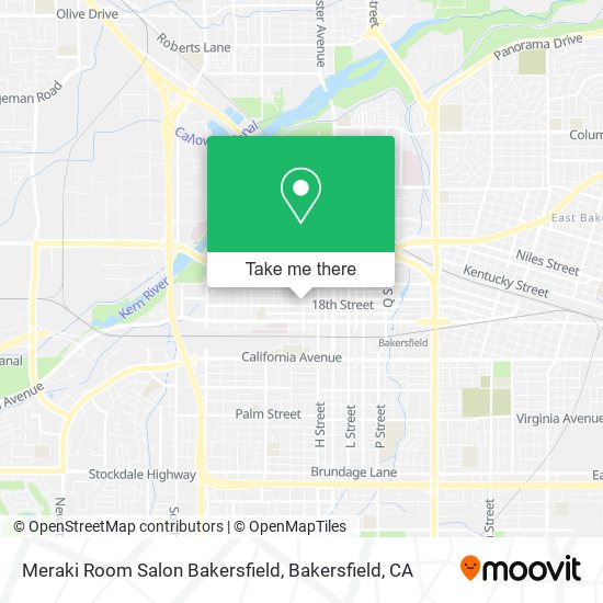 Mapa de Meraki Room Salon Bakersfield