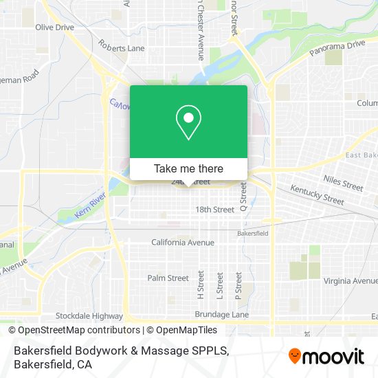 Mapa de Bakersfield Bodywork & Massage SPPLS
