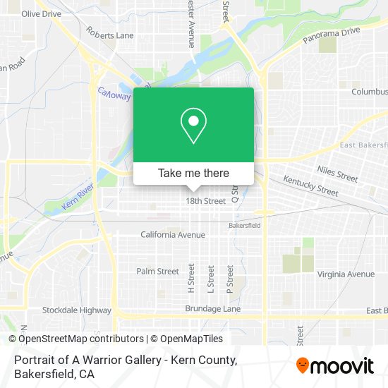 Mapa de Portrait of A Warrior Gallery - Kern County