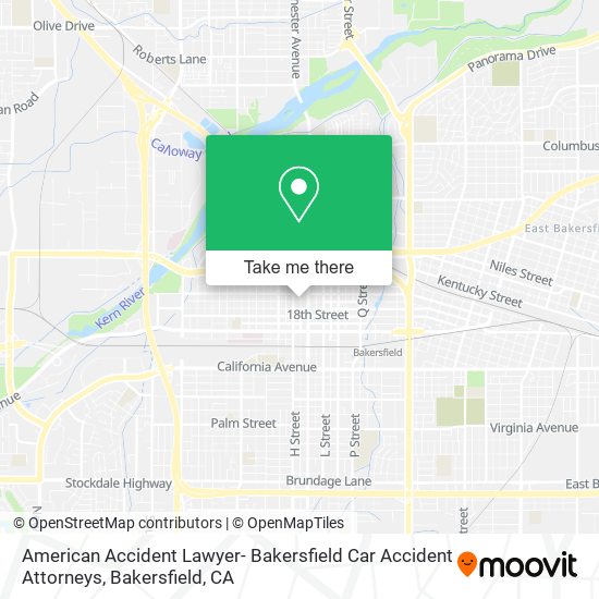 Mapa de American Accident Lawyer- Bakersfield Car Accident Attorneys