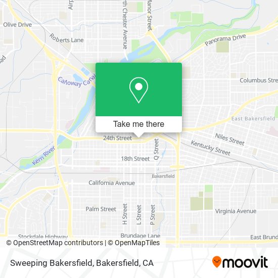 Sweeping Bakersfield map