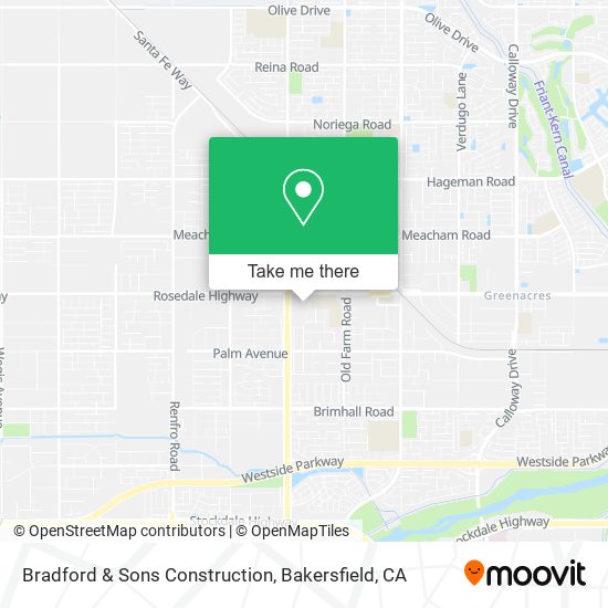 Mapa de Bradford & Sons Construction