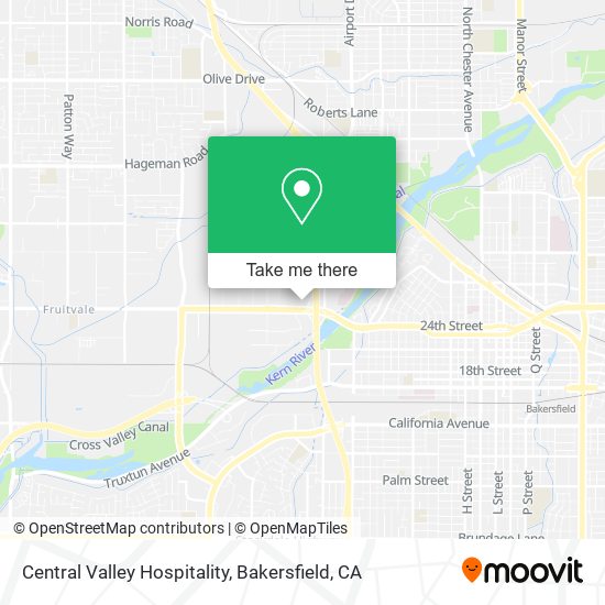 Central Valley Hospitality map
