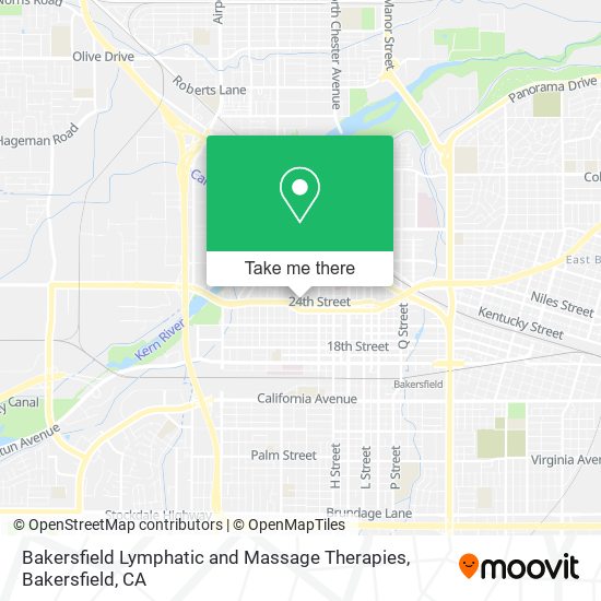 Bakersfield Lymphatic and Massage Therapies map