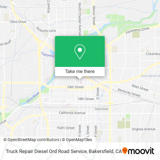 Mapa de Truck Repair Diesel Ord Road Service