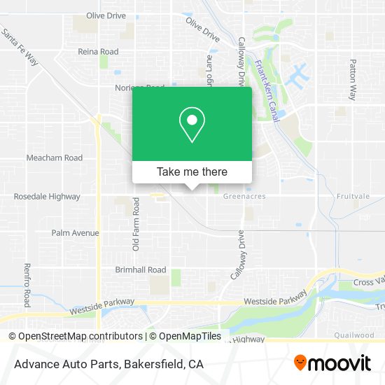 Advance Auto Parts map