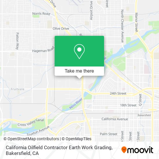 Mapa de California Oilfield Contractor Earth Work Grading