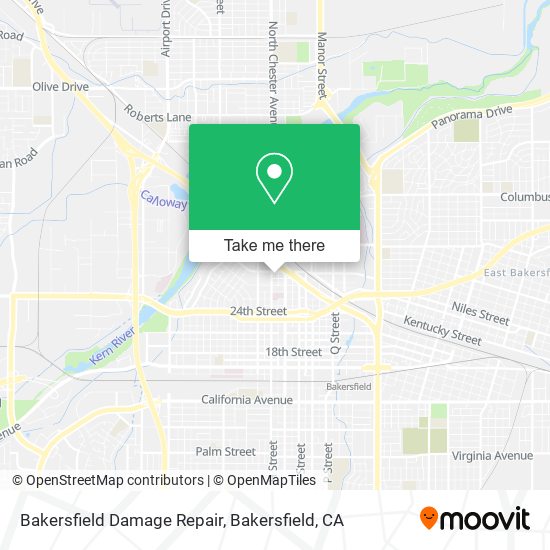 Bakersfield Damage Repair map