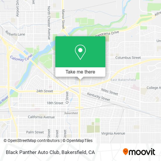 Black Panther Auto Club map