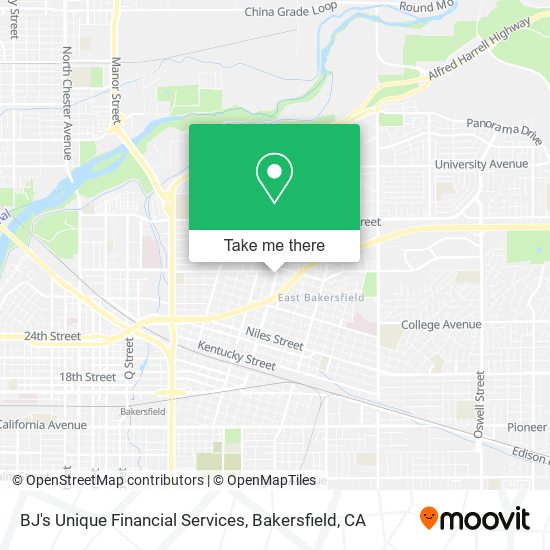BJ's Unique Financial Services map
