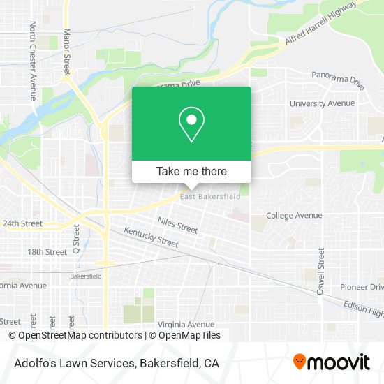 Adolfo's Lawn Services map
